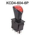 thumbnail image 2 of Forward-Stop-Back DPDT 6Pin Latching Slide Rocker Switch KCD4-604-6P 125V 250V, 2 of 6