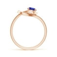 thumbnail image 2 of ANGARA Natural Solitaire Tanzanite Infinity Knot Ring in 14K Rose Gold for Women (Size-5mm) | December Birthstone, Birthday, Anniversary, Jewelry Gift for Women | Natural Tanzanite Ring, 2 of 9