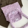 thumbnail image 1 of Bolsa de hombro grande con diseño de corazón de felpa cálida para mujer (B púrpura) Likrtyny Para Estrenar, 1 of 9