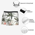 thumbnail image 6 of Kll Flamingo Palm Trees Men'S Cotton Boxer Briefs Underwear-Small, 6 of 9