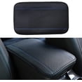 thumbnail image 1 of LAICAIW Four Seasons Universal Armrest Box Mat, Fiber Leather Embossing, Waterproof Car Armrest Seat Cover Center Console Mat (Blue), 1 of 7