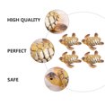 thumbnail image 2 of KAKOWELY Fish Tank Accessory 4Pcs Decorative Turtle Model Fish Tank Layout Ornament Landscape Adornment Craft1.38"X1.18"X0.79", 2 of 5
