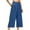 Blue, variant on Yubnlvae Women's Wide-Leg Barrel Pants with Elastic High Waist Stylish Palazzo Trousers for Business & Casual Wear (A | L)