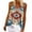 Blue, variant on Meichang Camisoles for Women Western Aztec Tank Tops Sleeveless Pleated Scoop Neck Western Geometry Print Shirts Loose Fit Tees Casual Dressy Cami Blouses