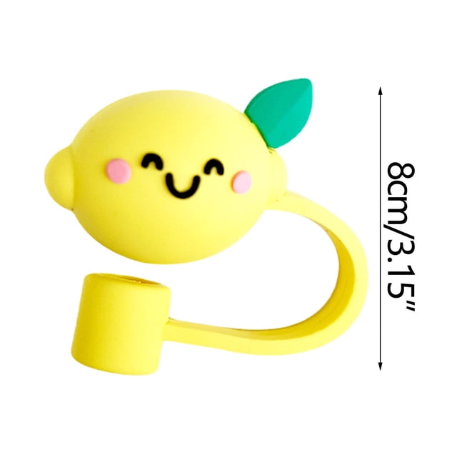 1PC Straw Tips Drinking Cap Proof Plugs Cover Creative Cup Accessories 6-8mm Straw Sealing Tools