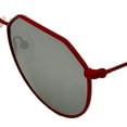 thumbnail image 3 of Converse Mens Soft Round Red Metal Sunglass, Silver Flash Lens H117, 3 of 5