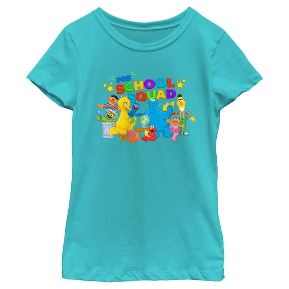 Girl's Sesame Street Pre School Squad  Graphic T-Shirt