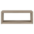 thumbnail image 5 of Pemberly Row Contemporary 48" Antiqued Gray Oak MDF Coffee Table, 5 of 8