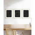 thumbnail image 6 of HAUS AND HUES Framed Black and White Wall Art - Black Wall Art Set of 3, Black and White Abstract Wall Art, Minimalist Wall Art, Modern Wall Art Black and White Wall Decor, (Beige Framed, 16x20), 6 of 6