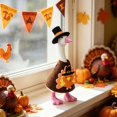 thumbnail image 6 of RUINIXCW Thanksgiving 7 Inch Deck Goose Outfits Mini Porch Goose Outfit for Desktop Goose Figurine Decor Holiday Desk Goose Felt Clothes (No Goose), 6 of 10