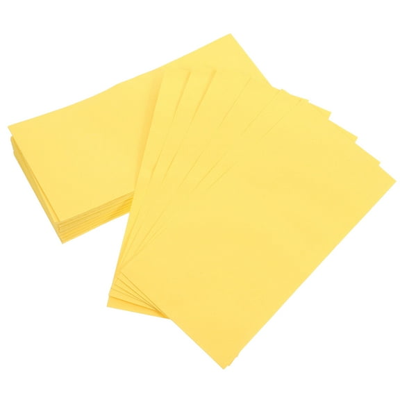 NIAIZEK 60-Pack Yellow Paper Business Envelopes with Self-Seal Closure for Secure Mailing and Letter Sending