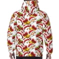 thumbnail image 7 of Sikiie Santa Claus bells Snowman Men's Hoodie, Essentials Hoodie, Sweatshirt, Pullover Hooded Sweatshirt for Men-Large, 7 of 7