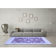thumbnail image 3 of Ahgly Company Machine Washable Indoor Rectangle Oriental Blue Traditional Area Rugs, 4' x 6', 3 of 4