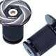 thumbnail image 3 of 2 piezas de tapones de extremo de barra de bicicleta de aluminio duraderos , Patrón de remolino negro Sharpla Tapones de extremo de barra de manillar, 3 of 8