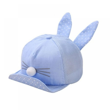 

Newborn Toddler Baby Girl Boy Hat Little Ear Cat Cap Snapback Baseball Dots Kids Cap 8-20 Months