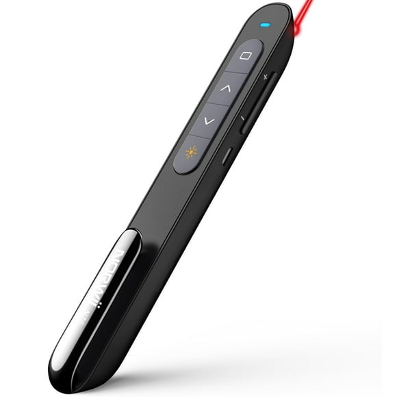 Clicker inalámbrico recargable para presentaciones Norwii N76 con láser rojo