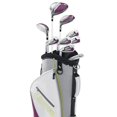 thumbnail image 4 of Wilson Ultra Womens Left Handed Super Long Golf Club Set with Cart Bag & Balls, 4 of 10