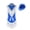 Blue, variant on Kaerm Women's Cheer Leader Fancy Uniform Cheerleading Dance Outfits Halloween Party Tassel Leotard Green S