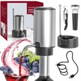 thumbnail image 1 of Vertedor eléctrico de vino Circle Joy recargable, plateado, 1 of 6