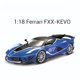 thumbnail image 1 of Bruago 1:18 Ferrari Fxxk Evo Blue Static Car Model Metal Alloy Simulación Modelo de coche Colección Adorno Juguete Modelo de coche masculino Regalo, 1 of 5