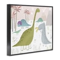 thumbnail image 2 of Stupell Industries Contemporary Earthy Jurassic Dinosaurs Black Framed Giclee Art, 14 x 11, by Carla Daly, 2 of 8