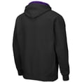 thumbnail image 3 of Men's Colosseum Black Kansas State Wildcats Arch & Logo 3.0 Full-Zip Hoodie, 3 of 3