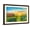 Brown Frame, variant on Art.com Oil Painting Flowers Dandelion, Cornflower, Daisy in Fields. Sunset Meadow Landscape with Wildflowe Art Print by pluie_r, 24" x 16"