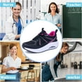 thumbnail image 6 of RomenSi Women Arch Support Walking Shoes Orthotic Sneakers for Plantar Fasciitis Foot and Heel Pain Relief Tennis US 10.5, 6 of 7