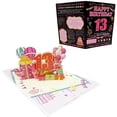 thumbnail image 2 of 3D Pop Up 13th Birthday Cards, Colorful Milestone Birthday Greeting Cards with Balloons, Cake and Gift Designs, Unique Handmade Foldable Surprise Celebration Cards with Envelope for Gifting, 2 of 5