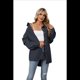 thumbnail image 3 of Camisas de con Botones para Mujer, Elegantes, Informales, de Larga, Holgadas, con Bolsillo, Azul Marino M, 3 of 9