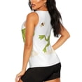 thumbnail image 3 of Gukieu Hunting Frog Print Women's Quick-drying Fitness Vest, Round Neck Sleeveless Fitness T-shirt, Suitable for Yoga, Sports-XX-Large, 3 of 7
