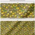 thumbnail image 2 of Soimoi Cotton Cambric Fabric Leaves,Floral & Lemon Vegetable Decor Fabric Printed Yard 56 Inch Wide, 2 of 7