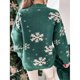 thumbnail image 1 of Jersey de copo de nieve de Navidad para mujer, jersey informal de manga larga cálido LingWen 8390612788963, 1 of 1