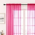 thumbnail image 5 of Crystal 2-Pack Sheer Rod Pocket WIndow Panel, Pink, 52x84 Inches, 5 of 5