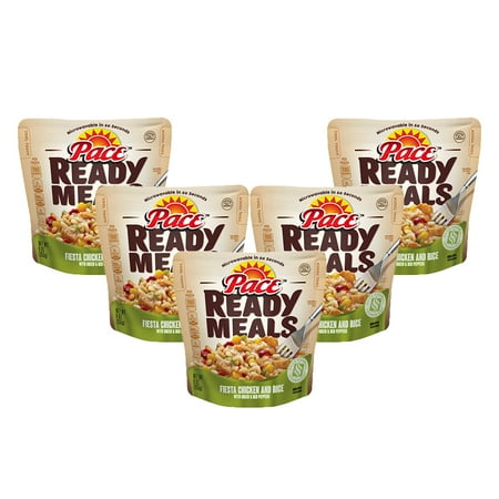 (5 pack) (5 Pack) Pace Ready Meals Fiesta Chicken and Rice with Green & Red Peppers, 9 oz.