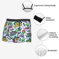 thumbnail image 3 of Easygdp Space Monster Men's Boxer Briefs,Soft and Breathable Cotton Underwear with ComfortFlex Waistband-Small, 3 of 5