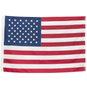 American Flag 2x3 ft, Heavy Duty U.S. Flag, Quadruple Stitched Fly End, Vibrant, Durable 210D Oxford Nylon for High Winds, Embroidered Stars, Sewn Stripes, Brass Grommets, Patriotic Decor