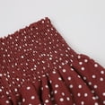 thumbnail image 5 of zaveiop Floral Skorts for Woman Ruffle Mini Skirt with Shorts Underneath Causal Summer Boho Outfits (Wine, XL), 5 of 9