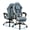 Blue, variant on Walsunny Ergonomic Gaming Chair, Gaming Office Chair with Lumbar Support, High Back Breathable Fabric, Adjustable Neck Pillow, Retractable Footrest, Reclining, Black