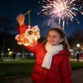 thumbnail image 6 of DIY Chinese Lion Dance Lantern with LED Light - Blue "Wealth" Design - Traditional Chinese New Year Handmade Craft for Kids & Adults - Festive Hanging Decoration (Style as Pictured), 6 of 6