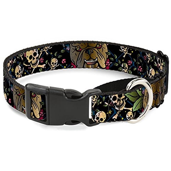 Buckle-Down Trust No One C U Black Martingale Dog Collar