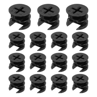 Uxcell 20pcs Furniture Cam Lock Nuts 13mmx10mm For Cabinet, Drawer, Wardrobe Assembly