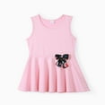 thumbnail image 3 of PatPat Kid's Sleeveless Peplum Top Floral Printed Leggings Outfit Set (Big Girls), 3 of 6