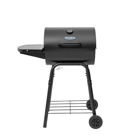 Char-Griller® King-Griller Gambler Charcoal Grill, 315 Cooking Sq In, Black, Model E1416