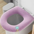 thumbnail image 4 of Almohadil de cubierta del asiento de felpa Macarena Alfombrils de baño Almohadil extraíble Invierno Cálido engrosado, 4 of 6