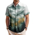 thumbnail image 7 of adaychics Men's Hawaiian Shirts Pine Tree Short Sleeve Lapel Button Up Beach Shirts Summer Clothes for Leisure, 7 of 7