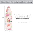 thumbnail image 4 of HELLHERO Floral Rose Pad Ironing Board Cover Lightweight & Breathable Breathable Polyester Fabric Ironing Board Dust-Proof Cover Elastic Edge 15x54 Inch, 4 of 4