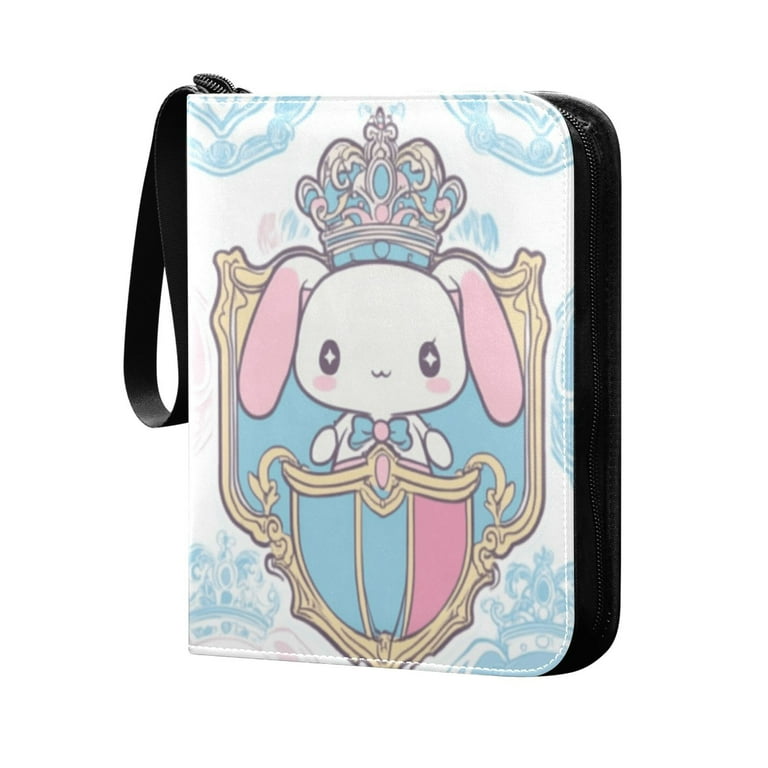 Trading Card Binder Album 400 Pockets 50 Removable 4-Pocket Pages  Waterproof Cinnamoroll with Crown and Shield - Walmart.com