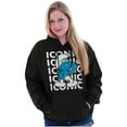 thumbnail image 3 of Hefty Smurf Iconic Retro Cartoon Hoodie Sweatshirt Women Men Brisco Brands S, 3 of 6
