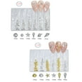 thumbnail image 3 of 6 Grids Gold/Silver Punk Metal Studs Shells Butterfly-Heart Rivet Art Jewels for Art Designs, 3 of 8